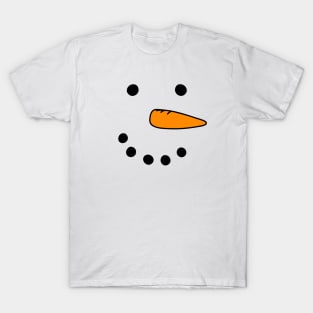 Cute Doodle Snowman Face, made by EndlessEmporium T-Shirt